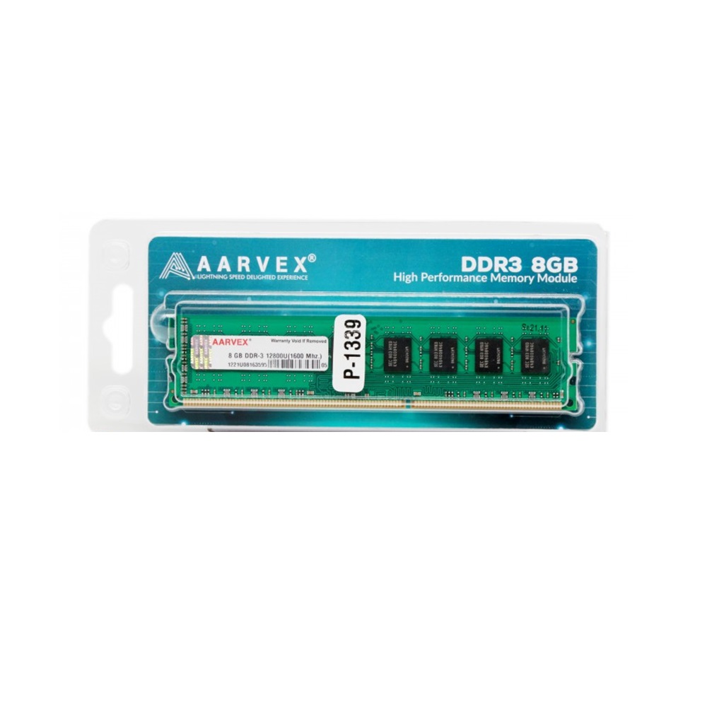 Aarvex High Performance 8GB DDR3 RAM 1600Mhz, Compatible for Desktop &nbsp;&nbsp;