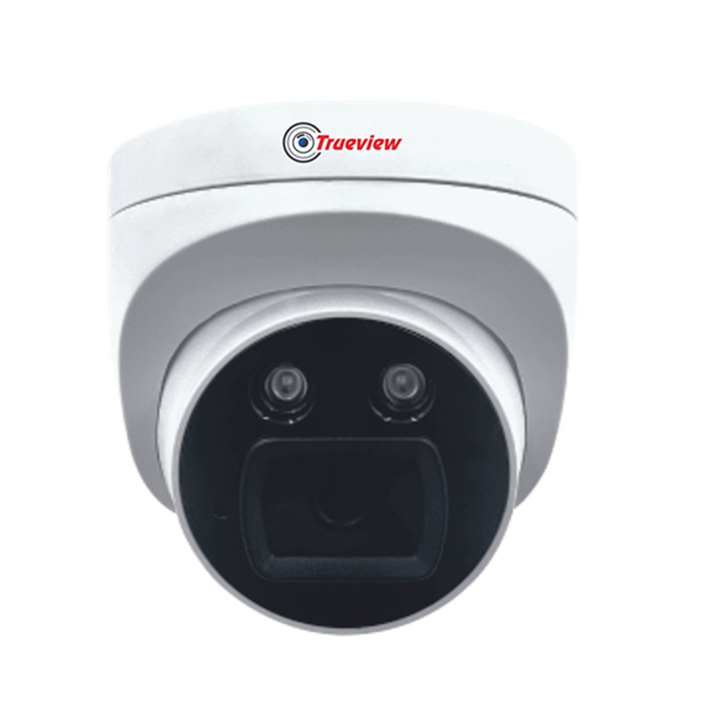 Trueview 3MP All Time color 4G Dome Camera with Audio Video Recording, Two-Way Comunication, Night Vision, Motion Detection, Support 256GB SD Card Slot, Cloud Recording Ready, Alert broadcast and Built-in High-Sensitivity Mic and Speaker, White, T18121-AE